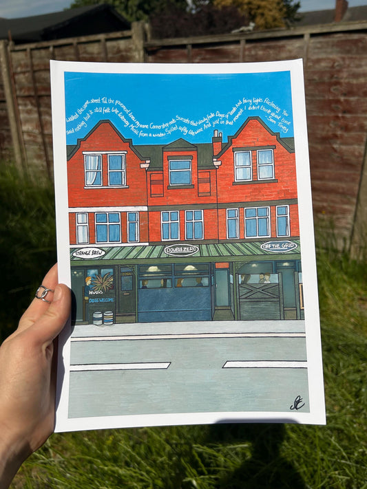 chorlton skies original art print