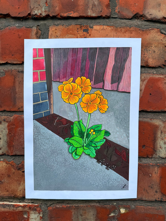 weeds can be beautiful too original painting in acrylic