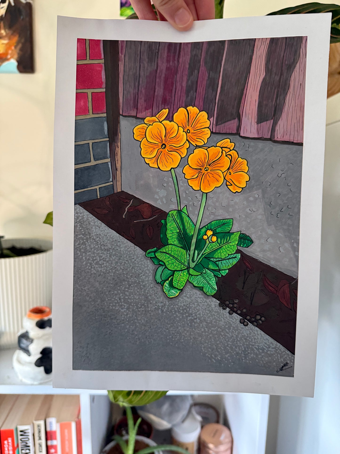 weeds can be beautiful too original painting in acrylic