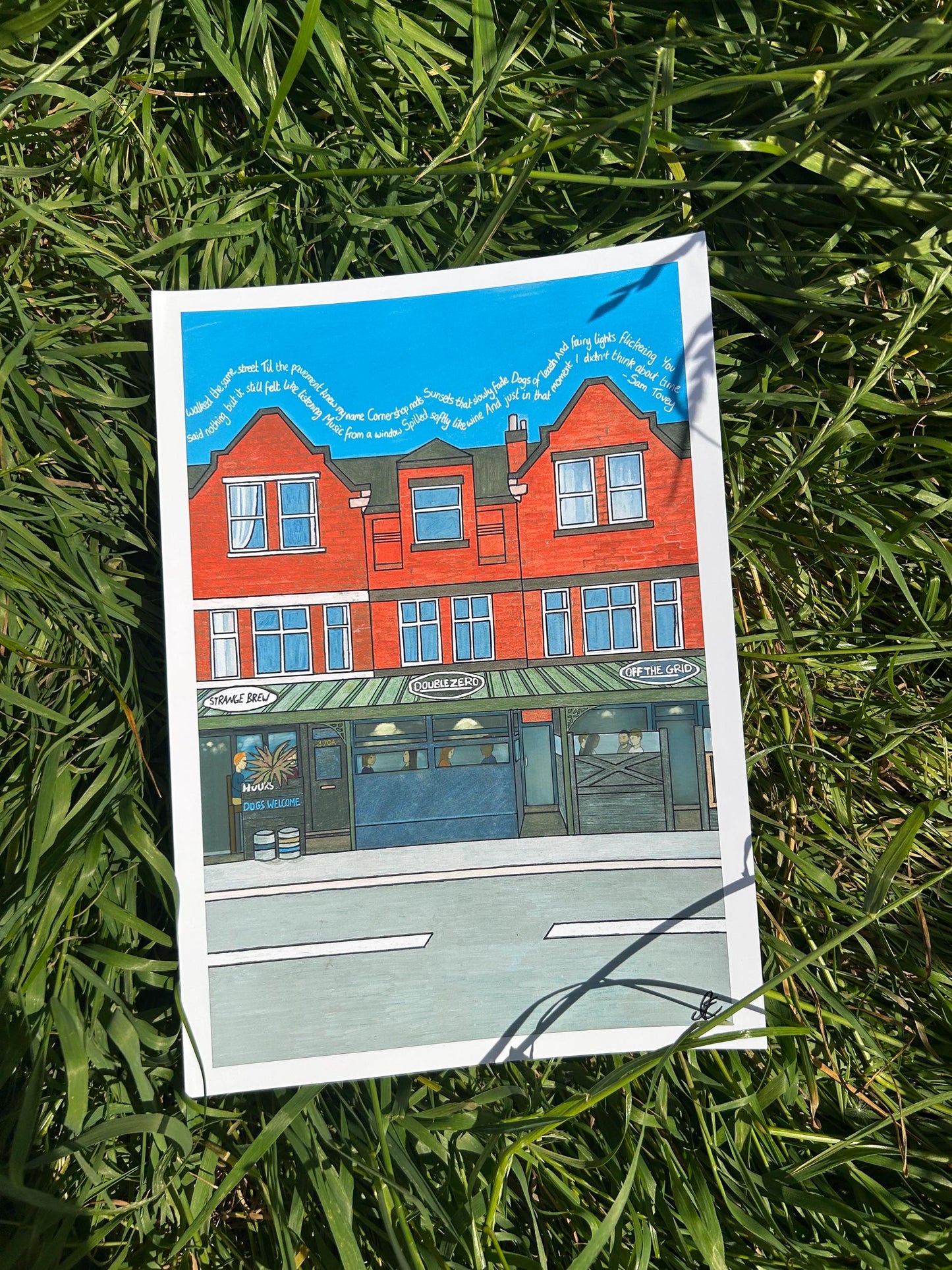 chorlton skies original art print