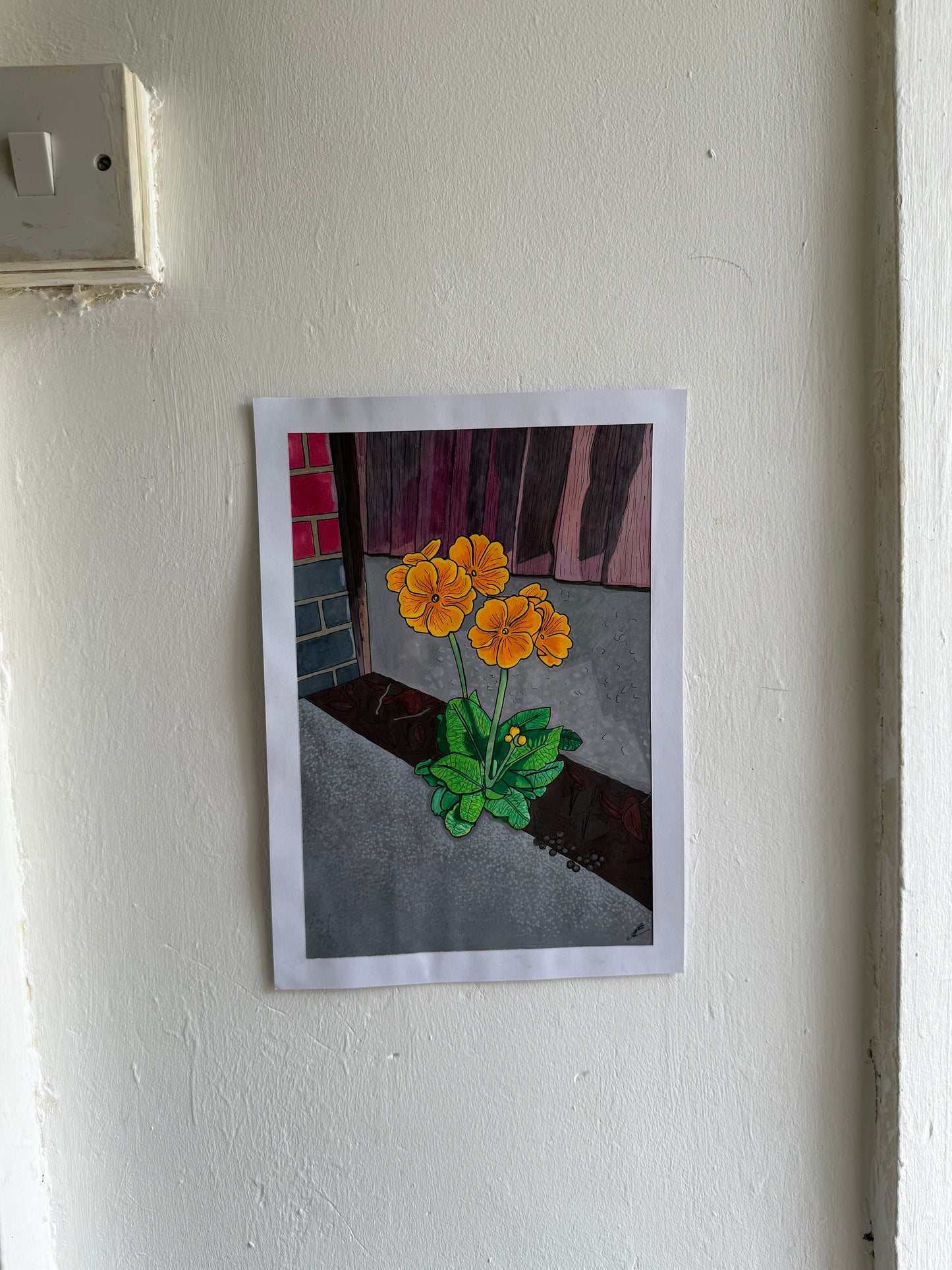 weeds can be beautiful too original painting in acrylic