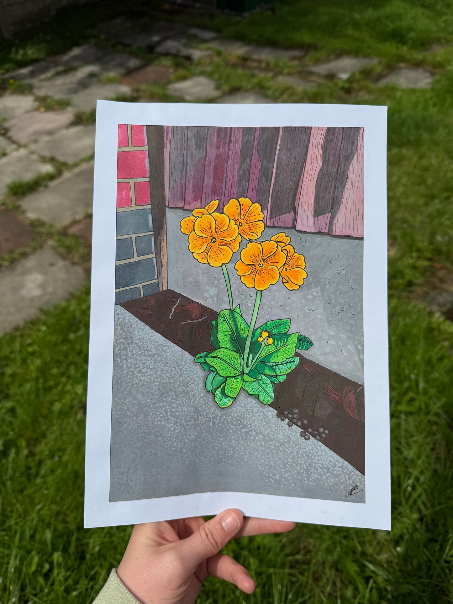 weeds can be beautiful too original painting in acrylic