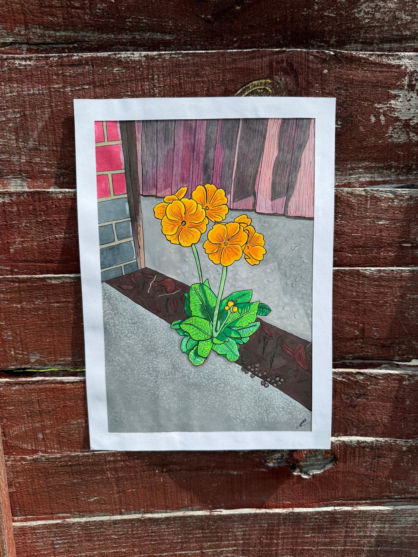 weeds can be beautiful too original painting in acrylic