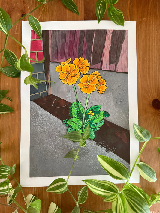 weeds can be beautiful too original painting in acrylic