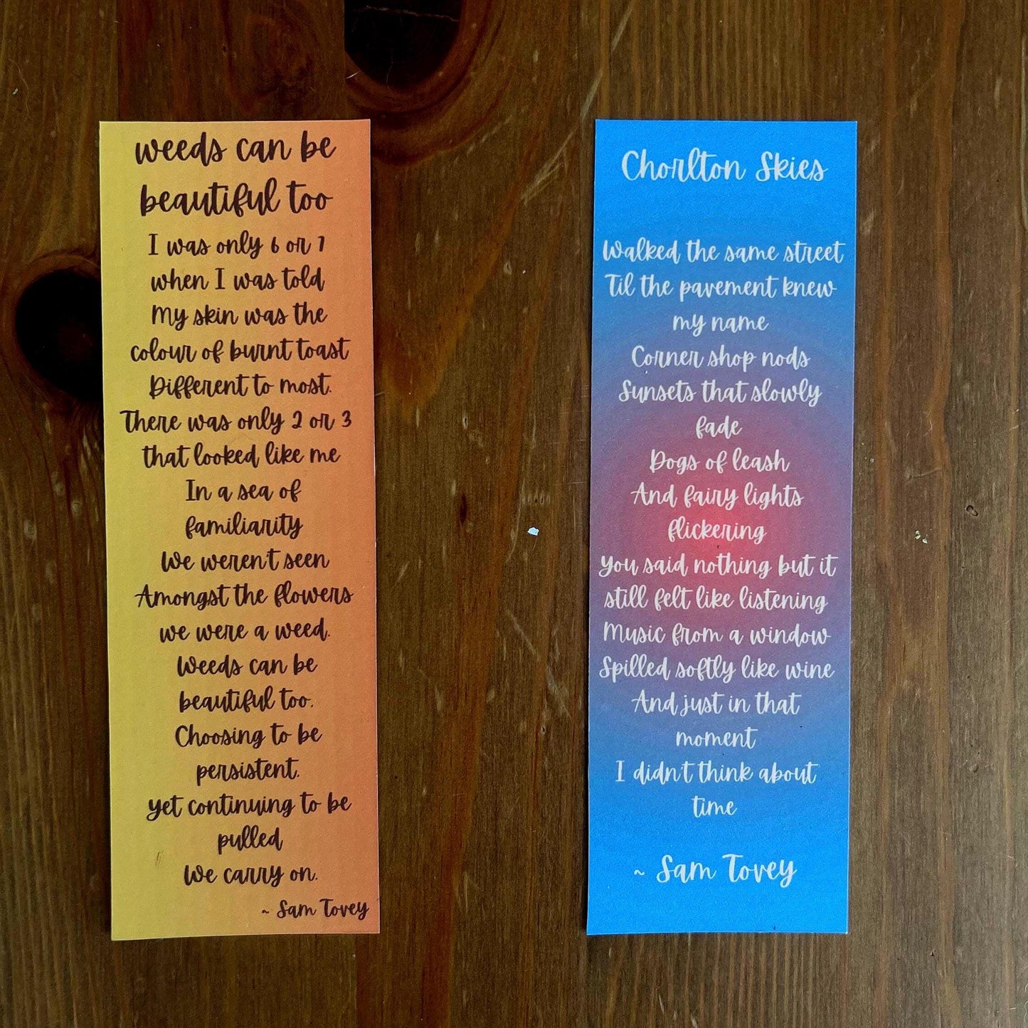 weeds can be beautiful too poem bookmark original art