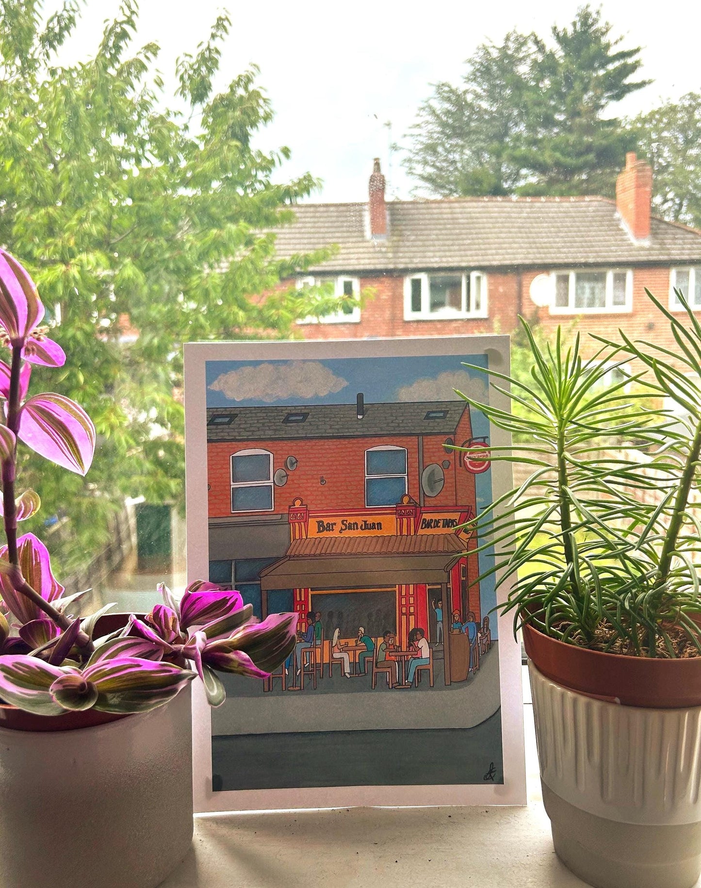 bar san juan chorlton original art print a4
