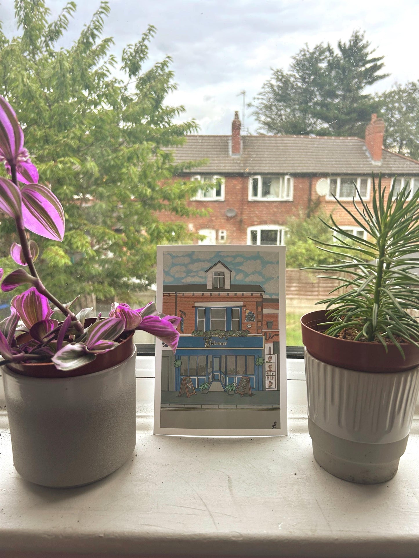 dulcimer chorlton original art print a5